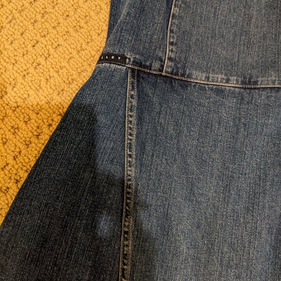 Vintage Sisley Denim Mini open back boyish sexy Dress – Made in Italy – XS - Picture 5 of 14